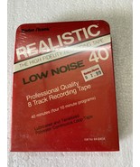 Realistic Blank 8-Track Tapes  Low Noise - 40 Min - New Sealed NOS-
show... - $282.84 MXN