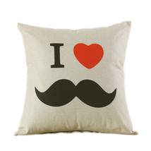 home decorative beard pattern imitation linen sofa back cushion bedding pillow - £10.93 GBP