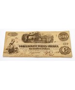 1862 Confédéré États Note Très Fin T-39 - $209.87