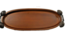 Thirstystone 18 inch Oblong Wood Artichokes Serving Tray Platter New in Box - £19.40 GBP