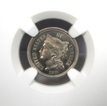 Blue Chip Quality 1873 3 Cent Nickel Low-Pop Proof NGC PF65 Cameo AN761 - $3,465.00