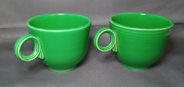 Set Of 2 Fiestaware, Vintage Teacups, Tea Cups, Fiesta, Medium Green - £27.95 GBP
