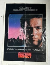 1983 Sudden Impact Original One Sheet Movie Poster 27x41 Dirty Harry - F... - $21.78