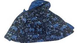 Columbia Toddler Reversible Puffer Jacket Blue 12–18M Hooded Winter Coat image 3
