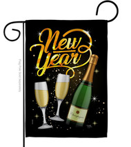 Cheers To Happy New Year Garden Flag 13 X18.5 Double-Sided House Banner - £16.01 GBP