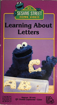 Sesame Street Learning About Letters Jim Henson Cartoon(VHS 1986)TESTED-SHIP24HR - £26.59 GBP