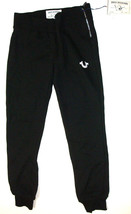 New Womens Designer True Religion Sweat Pants Jogger NWT Logo Black S Cr... - $186.12