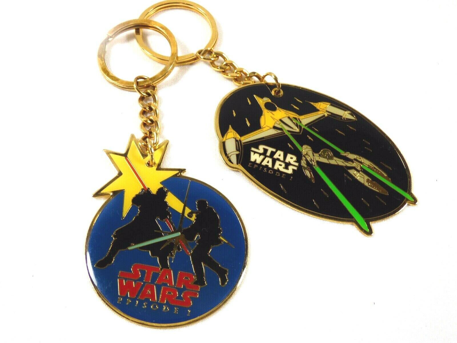 Applause 1999 Lucasfilm ltd Star Wars Keychain Key Ring lot of 2  - $11.88