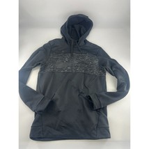 Nike Sweatshirt Mens Small Black Gray Pullover Hoodie Swoosh Sportswear ... - $247.89 MXN