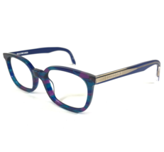 Balenciaga Eyeglasses Frames BB0027O 004 Blue Purple Tortoise Gold 51-21-140 - $135.36