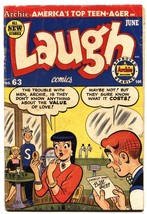 Laugh Comics #63 1954- Archie- Betty - Veronica- VG - £98.86 GBP