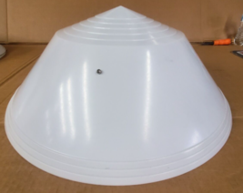 VINTAGE Large GE Art Deco Globe Lamp Shade Chandalier Hanging Pendant Co... - £94.64 GBP