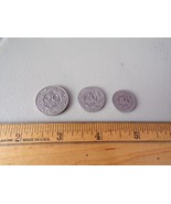 Vintage 1923 Poland 50, 20, 10 Croszy Coins - €16,87 EUR