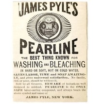 James Pyle Pearline Soap 1885 Advertisement Victorian Detergent ADBN1A15 - £12.05 GBP