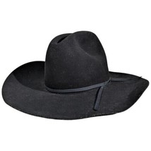 Eddy Bros XX Fur Blend Wool Cowboy Hat Size Small 7 1/8 (7.125) Black Ma... - £37.17 GBP