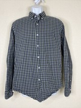 J Crew Shirt Men Size L Blue Plaid Button Up Long Sleeve Flex Washed Pocket - $7.20