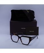 Tom Ford FT5951-B 052 Dark Havana/Clear Blue Light Block Lenses 54mm Eye... - $279.09 CAD