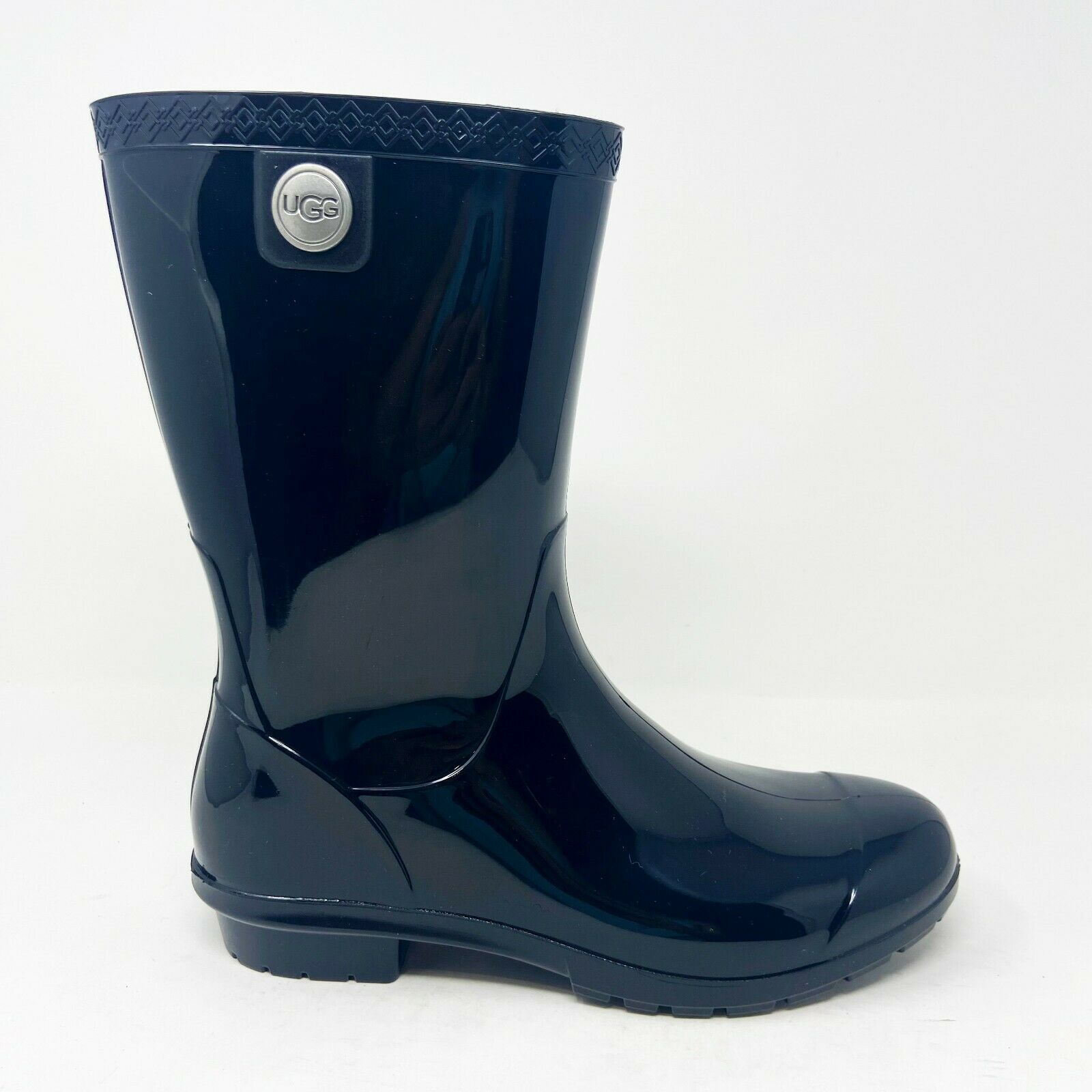 UGG Sienna Black Womens Waterproof Rubber Outdoor Winter Rain Boots 1014452 - $34.95