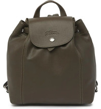 Longchamp Le Pliage Cuir XS Mini Leather Backpack ~NEW~ Khaki - £244.71 GBP