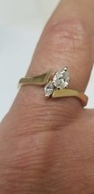 Estate 14K Yellow Gold .50ct Diamond Engagement Ring - £1,326.12 GBP