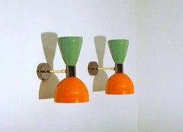 1950&#39;s Mid Century Modern Brass Italian Wall Sconce Stilnovo Fixture Lamps gift - £87.91 GBP