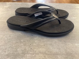Timberland Women&#39;s Calista Bay Thong Sandal Medium Black Full Grain A2R5... - $79.99