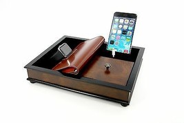 Bombay wood charging station for smart phones valet tray - £47.95 GBP