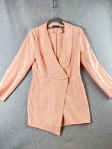 Boohoo Skort Blazer Dress Womens 10 Modern Minimalist Babiecore Work Blush Pink  - £23.95 GBP