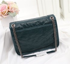 Fashion all-match female bag 2022 new leather oil wax chain bag large capacity s - £197.24 GBP