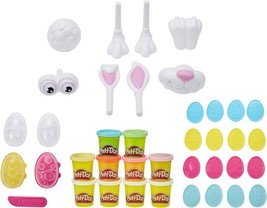 Play Doh Easter Basket Toys 25 Piece Bundle Make Your Own Easter Bunny Kit with  - £31.55 GBP