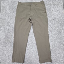 Lululemon Pants Mens 36x30 Brown ABC Classic Fit Trouser Warpstreme Stretch - £28.37 GBP