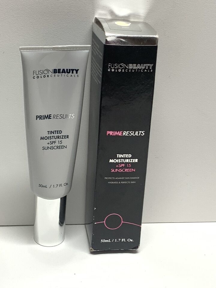 Fusion Beauty Prime Results Tinted Moisturizer SPF15 Ivory 1.7 fl.oz Boxed - $13.41