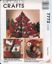 McCalls 7772 731 CHRISTMAS Tree Wreath Stocking Ornaments Crafts Pattern UNCUT - £6.84 GBP