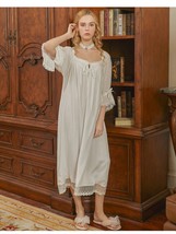 Hospital Nightgown Vintage Dresses For women Vintage Victorian Breastfee... - £56.00 GBP