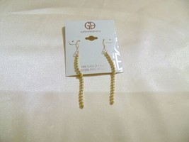 Giani Bernini 18k Gold/SS Plated Bead Linear Drop Earrings R307 $110 - $47.99