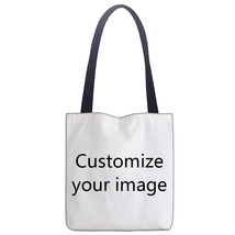 CUSTOM Poppies Tote Bag Foldable Shopping Bag Reusable Eco Large Unisex Canvas F - £21.57 GBP
