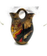 Vintage Wedding Vase Double Spout Mexican Native American Style - 5.5&quot; tall - €12,69 EUR