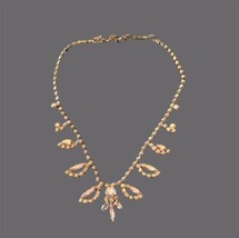 Vintage Rhinestone Princess Necklace Choker by Amsel - £17.43 GBP