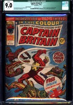 Captain Britain #1 (1976) CGC 9.0 -- White p; Qualified; 1st &amp; origin C.B. - £191.42 GBP