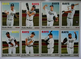 2019 Topps Heritage High Number Tampa Bay Rays Base Team Set Of 8 Cards Lowe RC - £7.81 GBP