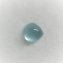 Natural Aquamarine Pear Cabochon 10.8X11mm Aqua Sky Blue Color SI2 Clarity Loose - £727.06 GBP