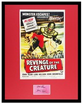 John Agar Signed Framed 11x14 Revenge of the Creature Poster Display - £100.84 GBP