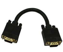 6Inch Premium Vga Male/Male Triple-Shielded Cable Gold Plated - $18.99