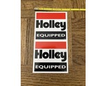 Holley Equipped Auto Decal Sticker - $8.79