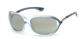 Tom Ford JENNIFER TF8 93Q Blue / Green Mirrored Sunglasses FT008 93Q 61mm - £178.56 GBP