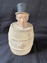 Antique Rare Autrichien Tabac Pot Figuratif Homme Humidor Personnage 1880 - £191.04 GBP