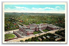 Technical High School Birds Eye View Omaha Nebraska NE WB Postcard W18 - £2.25 GBP