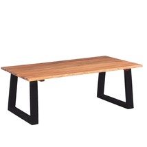 Coffee Table Solid Acacia Wood 110x60x40 cm - £83.72 GBP