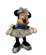 Disney Parks Minnie Mouse Plush with Blue &amp; Silver Dress - $12.82