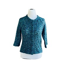 St. John Ladies Colorful Mingled Wool Blend Cardigan Sweater Nwot S - £250.63 GBP